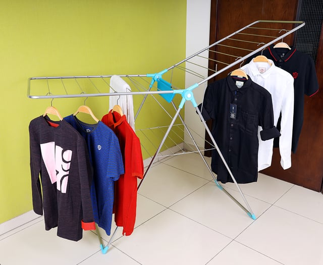 Royalford Large Folding Clothes Airer 180X55 Cm - Drying Space Laundry Washing