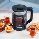 غلاية ماء كهربائية زجاجية بسعة 1.7 لتر Geepas Double Layer Glass Kettle