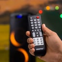 Geepas Rechargeable Professional Speaker, 40000W PMPO, GMS11168 - TWS Connection, FM Radio, Bluetooth, LED Display, With Wireless Microphone, Built-In 7.4v/3000mAh Lithium Battery, BT/FM/USB/TF Card