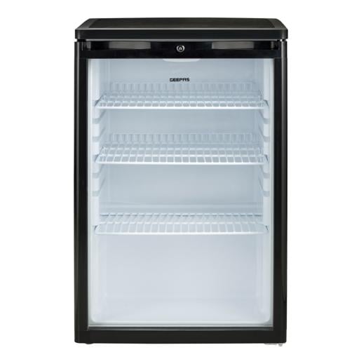ثلاجة باب زجاج ميني بار باب واحد 165 لتر جيباس Geepas 165 L Mini Showcase Chiller