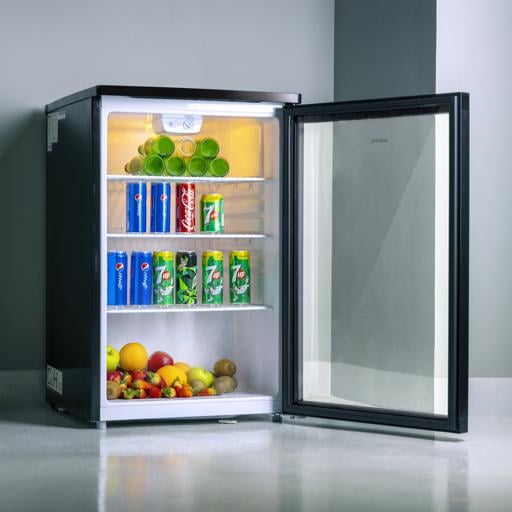 ثلاجة باب زجاج ميني بار باب واحد 165 لتر جيباس Geepas 165 L Mini Showcase Chiller