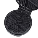 Geepas Heart Waffle Maker, Temperature Control, GWM36538 - Power On & Ready Indicator, Non-Stick Cooking Plate, Easy to Clean , 1000 Watts, S/S Decoration, Cool Touch Handle