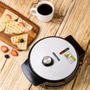Geepas Heart Waffle Maker, Temperature Control, GWM36538 - Power On & Ready Indicator, Non-Stick Cooking Plate, Easy to Clean , 1000 Watts, S/S Decoration, Cool Touch Handle