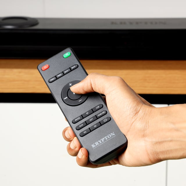 Krypton KNMS5417 Portable Sound Bar System - LED Display| Optical HDMI & Coaxial Input| 3D DSP Sound Technology| Ideal for watching movies, Games, Music