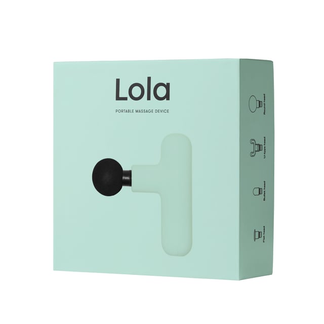 جهاز مساج محمول بسرعة 3000 دورة لون فستقي Portable Massage Gun - Lola