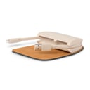 Moshi Iongo 5k Power Bank 5000mah With Built-In Usb A & Lightning Cable [Mfi-Certified], Lightweight Portable Battery, Premium Vegan Leather With Magnetic Closure Azure Blue