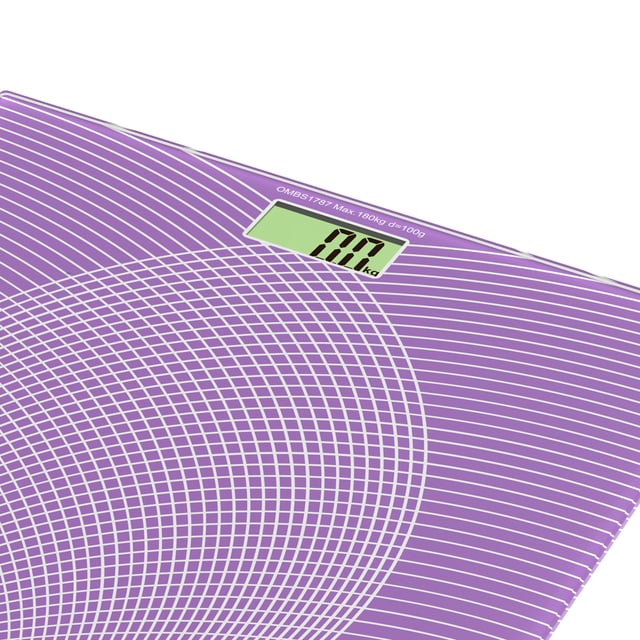 Olsenmark Digital Personal Scale - Tempered Glass Platform - 180Kg Capacity - Lcd Display