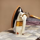 Olsenmark Automatic Dry Iron- Non-Stick Golden Teflon Plate - Heavy Weight - Auto Cut-Off