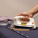 Olsenmark Automatic Dry Iron- Non-Stick Golden Teflon Plate - Heavy Weight - Auto Cut-Off