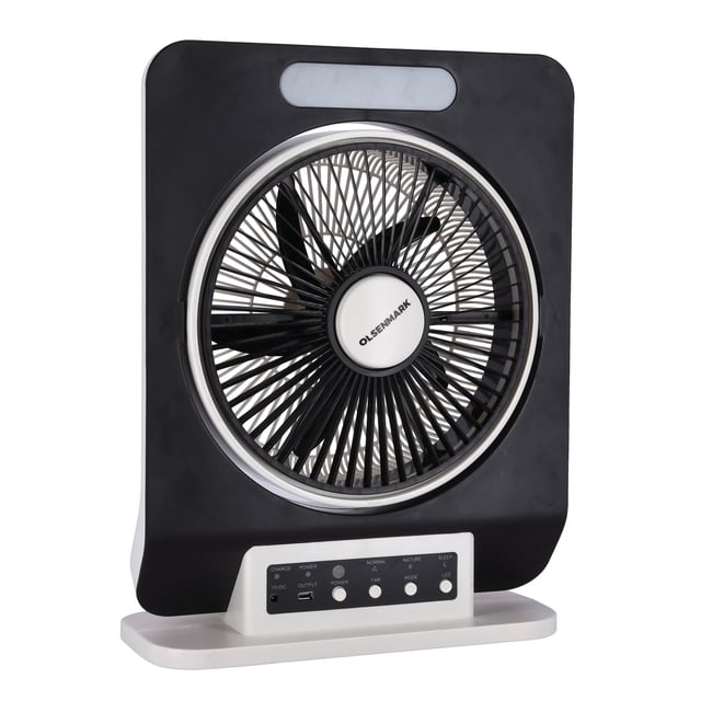 مروحة مكتبية Rechargble box fan - Olsenmark