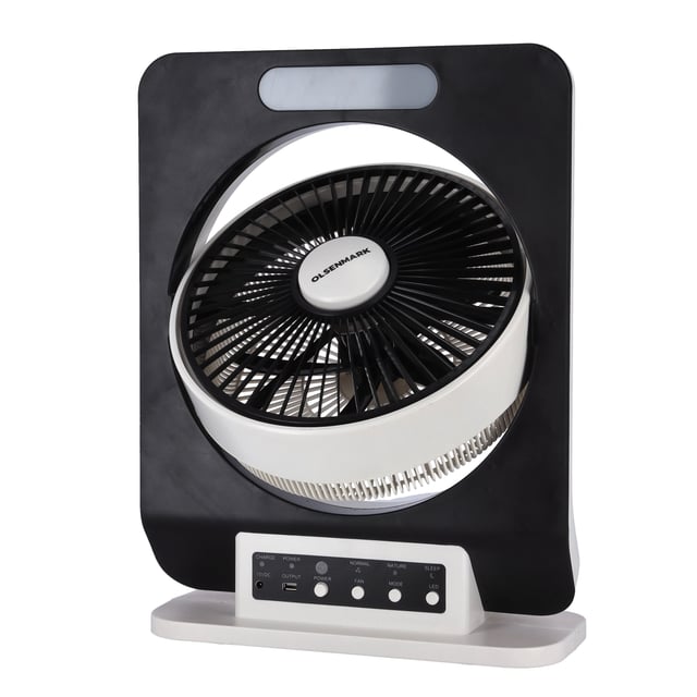 مروحة مكتبية Rechargble box fan - Olsenmark