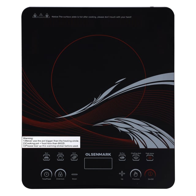 Olsenmark Infrared Cooker With Over Heat Protection - 10 Level Watt-Setting, Led Display - Timer Fun