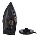 Olsenmark Corded And Cordless Steam Iron, OMSI1839 | Dry, Steam, Spray | Vertical Steam | Adjustable Temperature Control | Self-Cleaning | Ceramic Soleplate | 420ml Water Tank | Anti-Calc