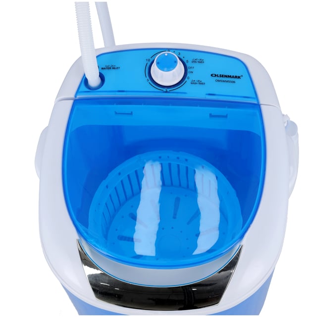 غسالة ملابس صغيره حوض واحد 2.5 كجم اولسن مارك Olsenmark Semi Automatic Washing Machine