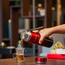 Olsenmark Stainless Steel Vacuum Bottle, 1000ml, OMVF2486 | Double Wall Insulation | Drink Hot or Cold for 12 Hours | Stainless Steel Thermos For Cold & Hot Beverages | 2 Years Warranty