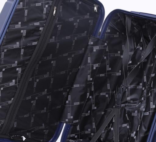 PARA JOHN Hardside Luggage Trolley, Blue 24 Inch