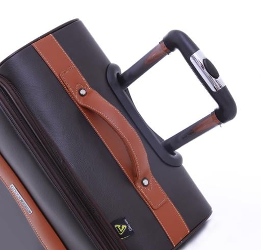 PARA JOHN Buffalos 3 Pcs Trolley Luggage Set, Brown