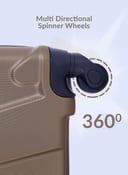 طقم حقائب سفر 4 حقائب مادة ABS بعجلات دوارة (20 ، 24 ، 28 ،32) بوصة ذهبي PARA JOHN - 4 Pcs Zin Trolley Luggage Set, Golden