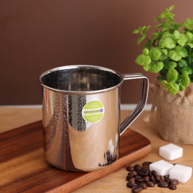 Royalford Stainless Steel Rainbow Mug with Strong Handle | RF10146 | 10 cm | Ideal for Coffee, Tea, Milk and Water | Premium Quality | 100% Food Grade