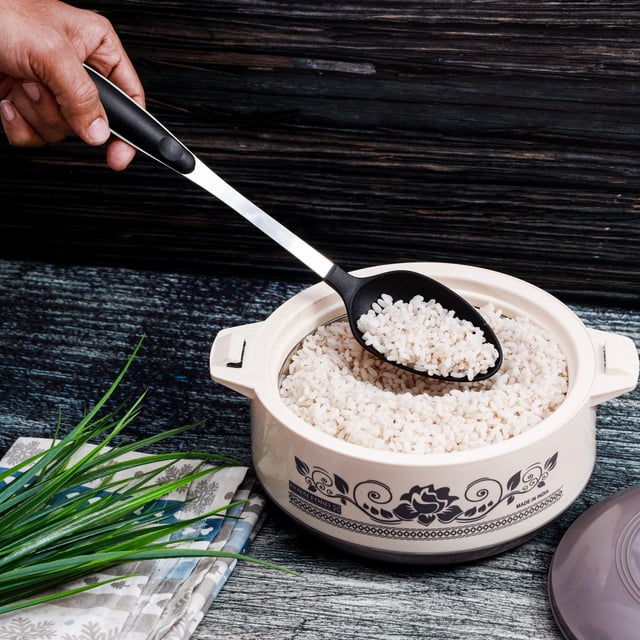 Royalford Nylon Cooking And Serving Spoon With Soft Grip Handle - Dinner Cutlery Utensil