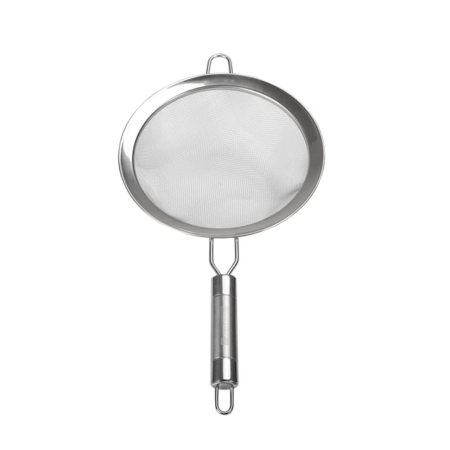 Royalford Stainless Steel Strainer 20Cm - Sifters & Strainers - Kitchen Flour Handheld Screen Mesh