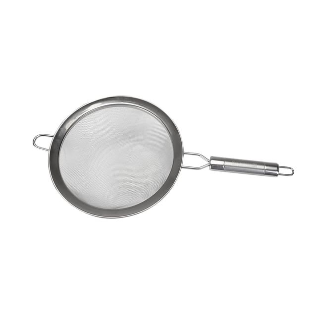 Royalford Stainless Steel Strainer 20Cm - Sifters & Strainers - Kitchen Flour Handheld Screen Mesh