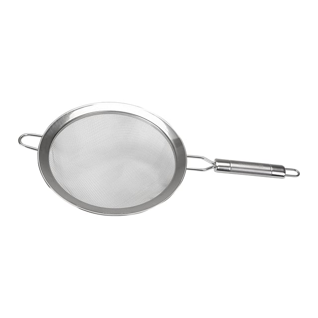 Royalford Stainless Steel Strainer 20Cm - Sifters & Strainers - Kitchen Flour Handheld Screen Mesh