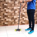مكنسة يدوية بعصا طويلة Floor Broom/Green+Grey 1X24 -Royalford