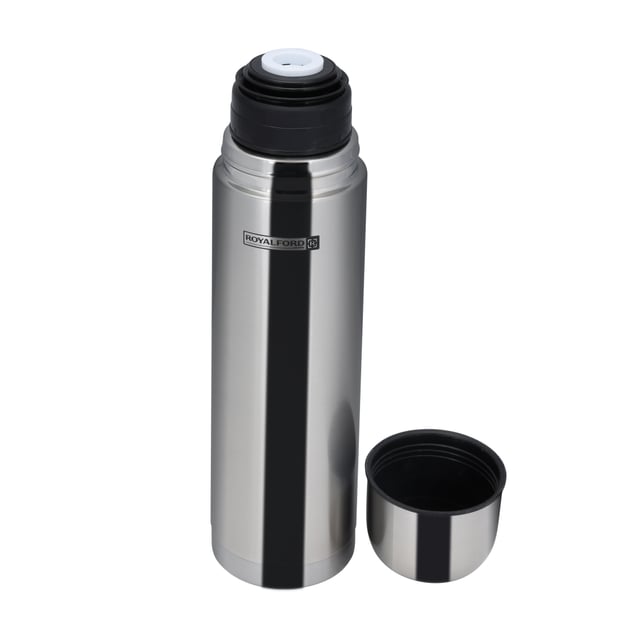 Royalford 350Ml Stainless Steel Vacuum Bottle - Stainless Steel Flask & Water Bottle - Hot & Cold