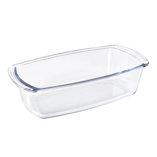 Royalford Glass Loaf Dish 1.8L - Rectangular Roasting & Baking Tray