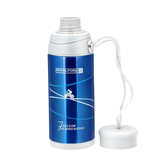 Royalford RF6607 320ml Stainless Steel Vacuum Bottle - Stainless Steel Flask & Water Bottle |Hot & Cold Leak-Resistant Sports Drink Bottle | Dishwasher Safe High-Quality Vacuum Insulation Bo