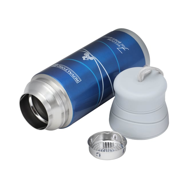 Royalford RF6607 320ml Stainless Steel Vacuum Bottle - Stainless Steel Flask & Water Bottle |Hot & Cold Leak-Resistant Sports Drink Bottle | Dishwasher Safe High-Quality Vacuum Insulation Bo