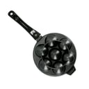 Royalford Aluminium Appam Maker - Nonstick Cast Aluminum Alloy Baking Tray With 12 Pieces