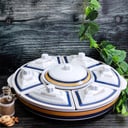 اواني تقديم مقبلات مقسم من رويال فورد Royalford Rotating Serving Tray