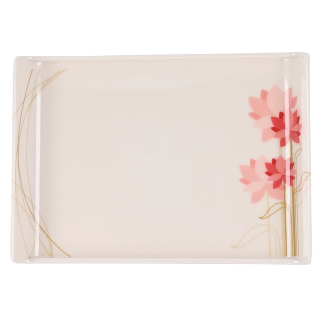 صينية تقديم بمقابض مريحة رويال فورد  Royalford Melamine Boat Serving Tray With Wide Handles (22.9X16.0X1.3Cm)