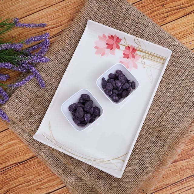 صينية تقديم بمقابض مريحة رويال فورد  Royalford Melamine Boat Serving Tray With Wide Handles (22.9X16.0X1.3Cm)