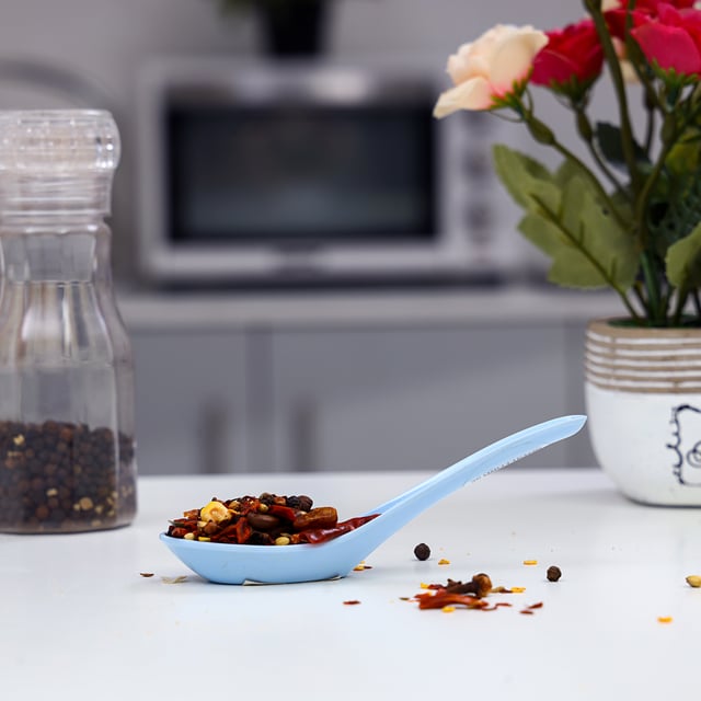 Royalford 5.5" Professional Melamine Spoon - Cooking And Serving Spoon With Grip Handle