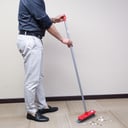 Royalford Long Floor Broom With Strong Handle - Long Handle Broom With Stiff Bristles