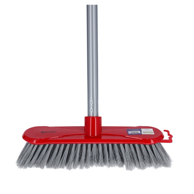 Royalford Long Floor Broom With Strong Handle - Long Handle Broom With Stiff Bristles