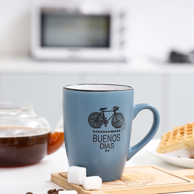 Royalford Reusable Stoneware Coffee Mug 350 Ml- Large Coffee & Tea Mug, Traditional Extra Large Tea