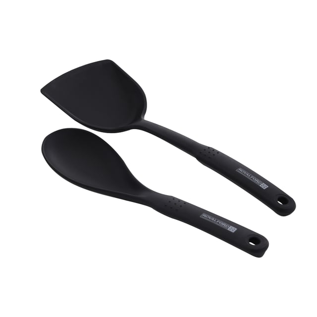 طقم طناجر مع ملاعق نايلون 12 قطعة ستانلس ستيل من رويال فورد Royalford Stainless Steel Induction Safe 12Pc Casserole