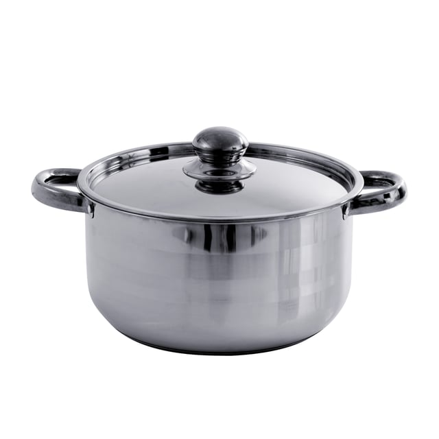 طقم طناجر مع ملاعق نايلون 12 قطعة ستانلس ستيل من رويال فورد Royalford Stainless Steel Induction Safe 12Pc Casserole