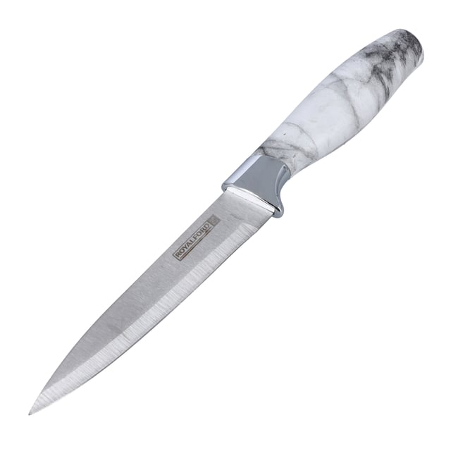 Royalford Royalfprd 5" Marble Designed Utility Knife - All Purpose Small Kitchen Knife Fade Proof