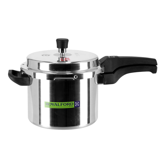 Royalford 3L Pressure Cooker - Induction Base Heavy-Duty Aluminium Pressure Cooker With Lid