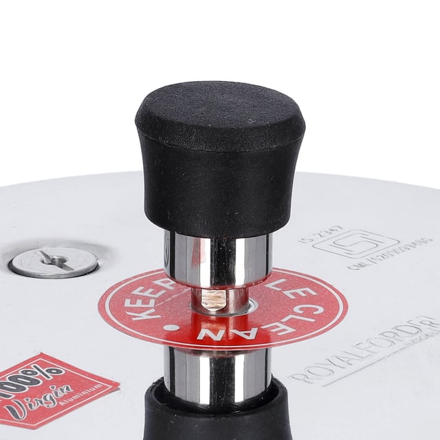 Royalford 3L Pressure Cooker - Induction Base Heavy-Duty Aluminium Pressure Cooker With Lid