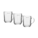 Royalford 210ML 3Pc-Glass Mug With handle