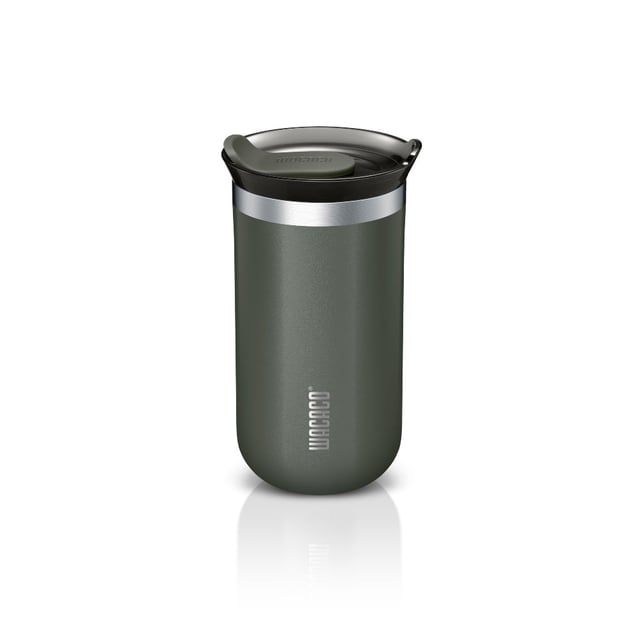 Wacaco OCTAROMA Vacuum Insulated Mug (300ml) - Double Wall Stainless Steel Vacuum Insulated Coffee Travel Mug with Leakproof Drinking Lid - Grey