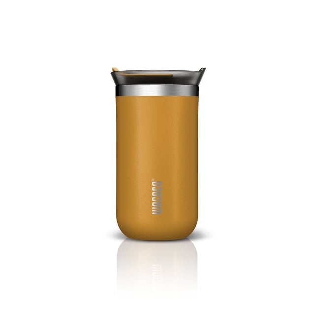 Wacaco OCTAROMA Vacuum Insulated Mug (300ml) - Double Wall Stainless Steel Vacuum Insulated Coffee Travel Mug with Leakproof Drinking Lid - Yellow