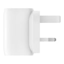 شاحن باستطاعة 60 واط - أبيض -  BOOST CHARGE PRO USB-C GaN Wall Charger 60 Watts - Charger for Apple iPhone 12/11 Pro Max/12/11 Pro/12/12 Mini/XR/XS Max/8/8 Plus, iPad/iPad Pro, MacBook Air/Pro & other USB-C Devices - Belkin