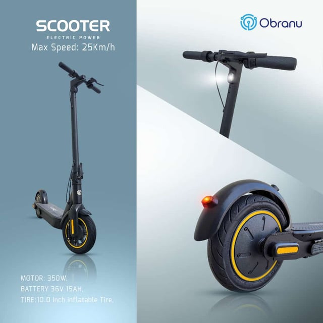 سكوتر كهربائي للكبار 25 كمس اوبرانو Obranu Scooter Electric OES-MAX